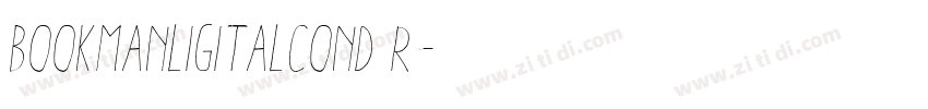 BookmanLigItalCond R字体转换
